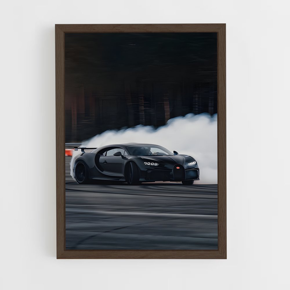 Poster Fumée et Vitesse – affiche Bugatti (vue 5)